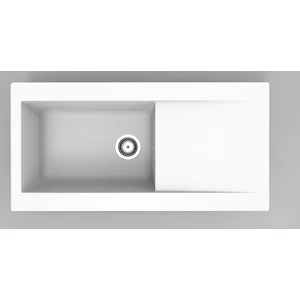 DIADEM EVIER A ENCASTRER EINNA 1GB+1E BLANC 100X50 pas cher