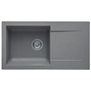 DIADEM Evier résine 1 bac EINNA 78 x 50 cm gris pas cher