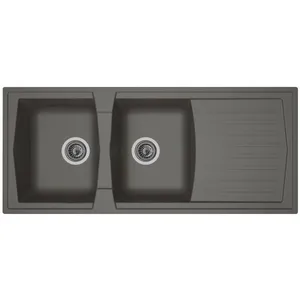 Comparateur de prix : STRADOUR Evier cuisine à encastrer 2 bacs + 1 égouttoir Arena - Résine...