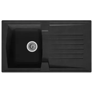 Comparateur de prix : STRADOUR Evier Arena 1 bac 1 égouttoir noir