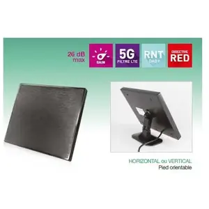 MAEC Antenne intérieure tnt+rnt 26db - lte 700 - 5g pas cher