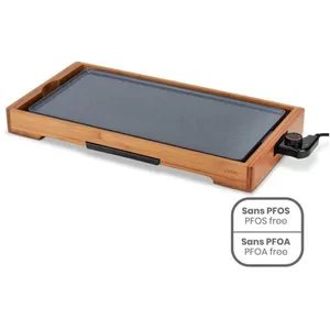 Livoo Plancha bambou revêtement céramique pas cher