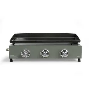 Comparateur de prix : Plancha gaz - LIVOO - DOC324 - 3 brûleurs - Vert / Noir