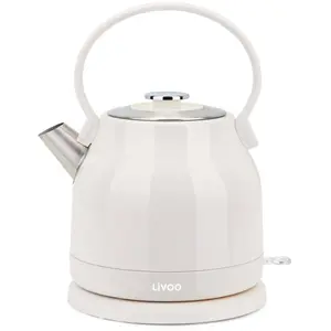 Comparateur de prix : Bouilloire rétro - Livoo - DOD202C - Acier inoxydable - 1,5 L - 2200 W