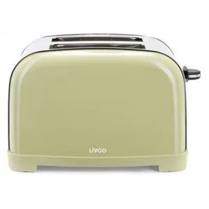 Livoo - grille-pains 2 fentes 850w vert matcha dod196m - DOD196M pas cher