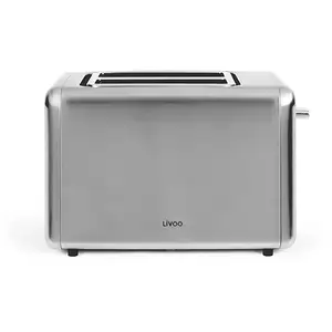 Comparateur de prix : Livoo - grille-pains 2 fentes 850w gris métalisé  dod205 - DOD205