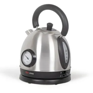 Livoo Bouilloire avec contrôle de température 1,8 L 1800 W Argenté TU pas cher