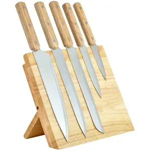 Comparateur de prix : Set de 5 couteaux et support magnétique Livoo MEC136