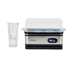 Comparateur de prix : Livoo - Cuiseur à oeufs DOC290-6 oeufs, 400W, verre doseur inclus, maintien au chaud