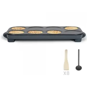 Comparateur de prix : Livoo - crêpière 1500w 12 cm multi crêpes  doc186g - maxi crêpes party DOC186G