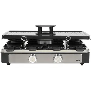 Appareil À Raclette 8 Personnes Avec Hotte Aspirante - Livoo - Doc372n pas cher