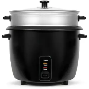 Cuiseur à riz - LIVOO - DOC368N - 28 L - panier vapeur - 1000 W pas cher