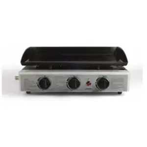 Plancha gaz Livoo DOC105 7500 W Noir et Argent