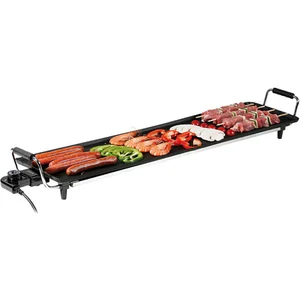 Comparateur de prix : Livoo Gril de table Teppanyaki électrique 90x23 cm 1800 W Noir TU