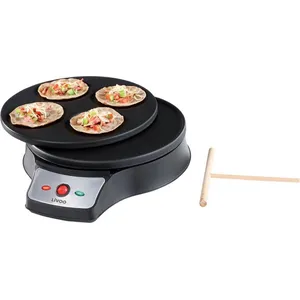LIVOO Crêpière - DOMOCLIP - DOC143 - 2 en 1 - 1000 W - Plaques interchangeables pas cher