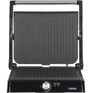 Comparateur de prix : Livoo DOC223 - Machine à panini/grill - 2.2 kWatt - noir/gris