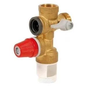Thermador Groupe de sécurité vertical 3/4 - Diamètre : 3/4'' mf - Laiton - Standard pas cher