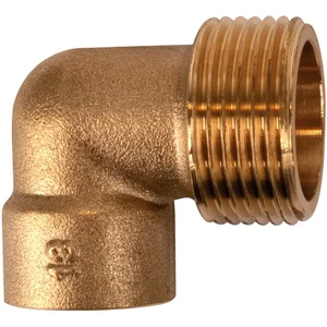 Ecolands - Raccord laiton coudé 90° à souder - m 1/2' - ø 14 mm - 92GCVendu parcdiscount