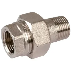 Raccord union laiton nickelé droit à visser M 1/2" F 1/2" ThermadorVendu paramazon