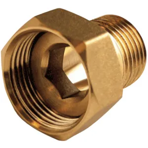 Raccord laiton hexagonal réduit à visser - M 1' - F 1'1/4 - Thermador