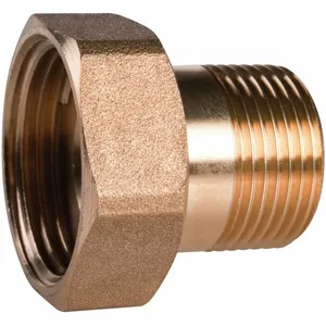 Raccord laiton hexagonal réduit à visser - M 3/4' - F 1' - Thermador