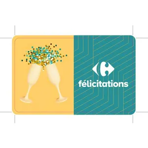 Carte Cadeau Félicitations 50  Carrefour pas cher