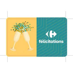 Carte Cadeau Félicitations 100  Carrefour pas cher