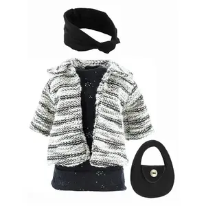 Habillage pour poupée 40 cm - Petitcollin - Isabey - Gris - Mixte - Enfant pas cher