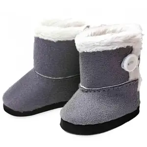 Petitcollin - Bottes grises pour poupée taille 28 cm pas cher