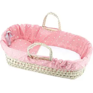 Comparateur de prix : Petitcollin - Couffin avec garnissage "Corail étoilé" 50 cm