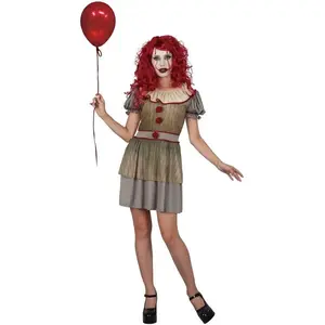 Comparateur de prix : déguisement clown grippe-sou femme - s/m - gris - ptitclown 93625