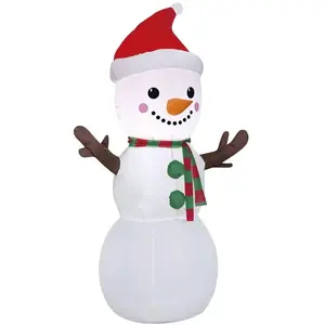 CED BONHOMME DE NEIGE (LUMINEUX ET AUTO GONFLANT) DIMENSION 120 CM pas cher