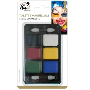 Comparateur de prix : Motomo Palette de Fard Gras - PTIT CLOWN - 6 couleurs - Noir - Intérieur - Mixte
