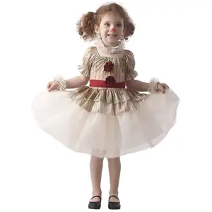 Comparateur de prix : Déguisement Clown Bébé Tueur Fille 1/12 Mois Gris 92711