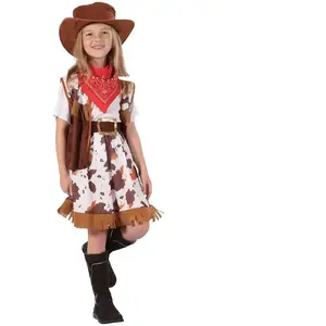 Comparateur de prix : PTIT CLOWN Costume Enfant Cow Girl Taille 7-9 ans (M)