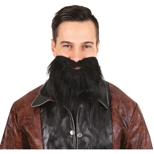 Comparateur de prix : P'TIT CLOWN - Moustache et Barbe Raide de Déguisement - Adhésives - Faciles à Coller