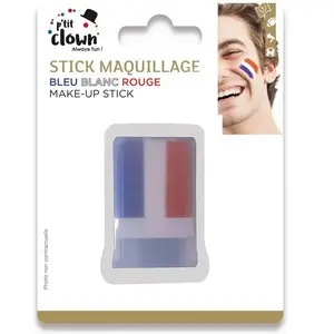 Comparateur de prix : Stick maquillage - Bleu blanc rouge FETE-61002