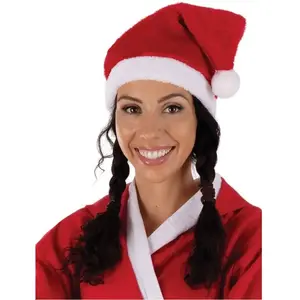 Comparateur de prix : RueDeLaFete Bonnet de Père Noël luxe, adulte FETE-62034