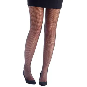 Collants résille petites mailles, Noir