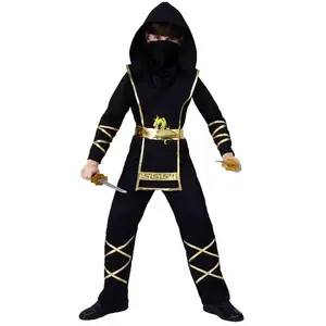 Déguisement - PTIT CLOWN - Ninja Enfant - Noir - 7 ans+ - Polyester pas cher