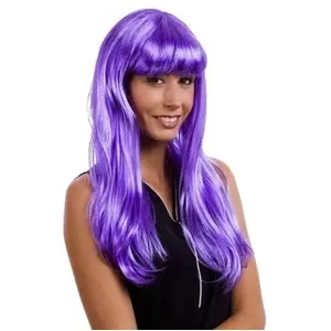 Comparateur de prix : Perruque - PTIT CLOWN - LOLA - Longue Raide à Frange - Violet