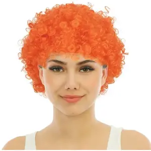 Comparateur de prix : Perruque courte frisée orange