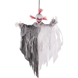 Comparateur de prix : Clown de l'horreur animé à suspendre - 60 cm