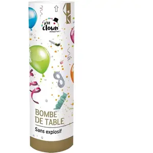 Comparateur de prix : P'TIT Clown re40480 - Bombe de table surprise 24 cm sans explosifs