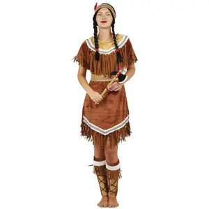 RueDeLaFete Costume Indienne Adulte - PtitClown - Marron pas cher