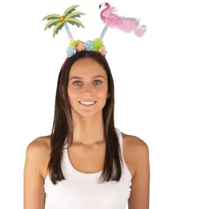 Comparateur de prix : Serre-tête flamant rose et palmier
