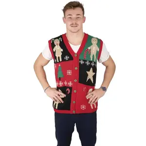 gilet moche noël tradition sans manches adulte - 48164