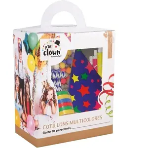 Comparateur de prix : PTIT CLOWN Kit cotillons multicolores 10 personnes