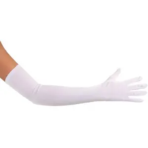 Comparateur de prix : Gants longs blancs - Marque - 56cm - Enfant Fille - Halloween Noël
