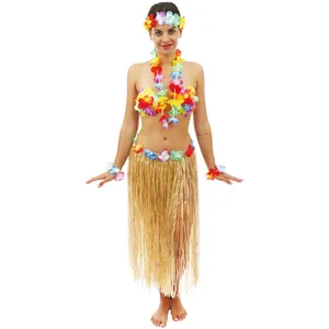 Comparateur de prix : Jupe hawaïenne en rafia - PTIT CLOWN - Pagne naturel - Adulte